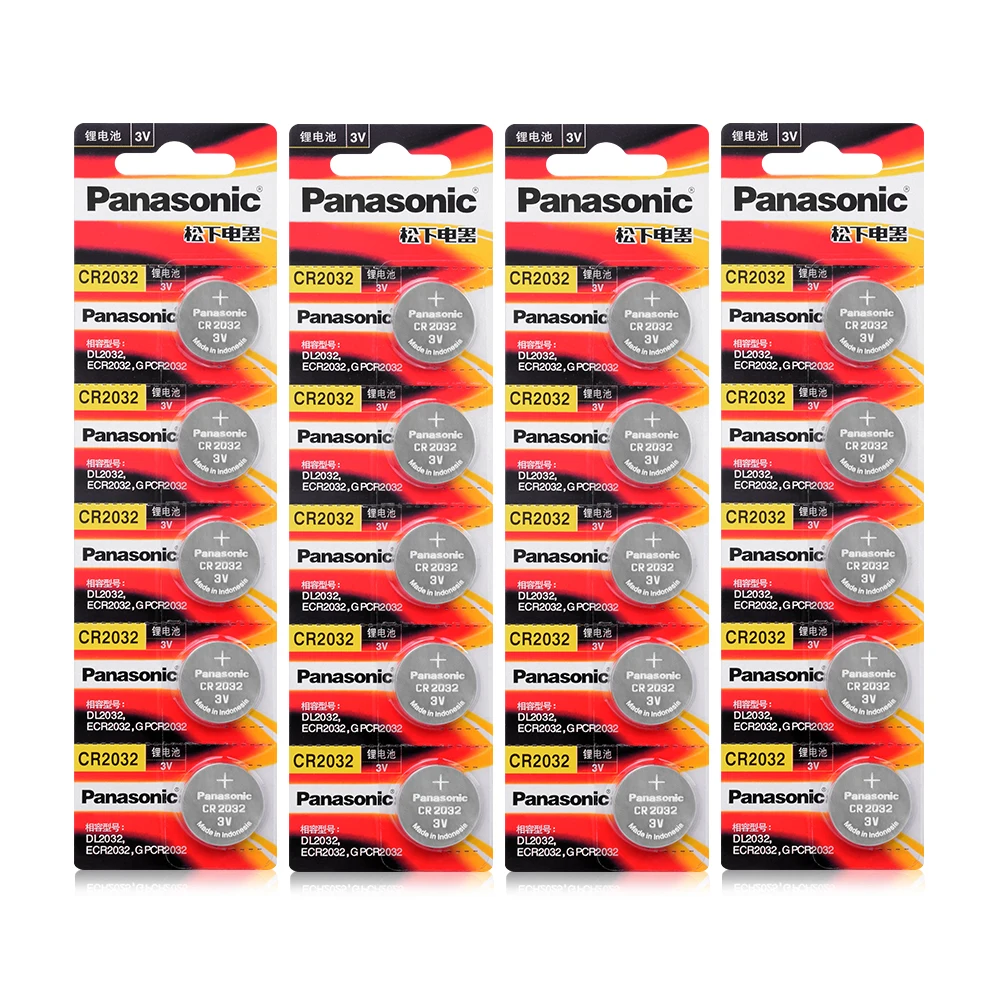 Литиевая батарейка PANASONIC cr2032 DL2032 ECR2032 5004LC KCR2032 BR2032 3 в 20 шт.|Часовые батарейки| |