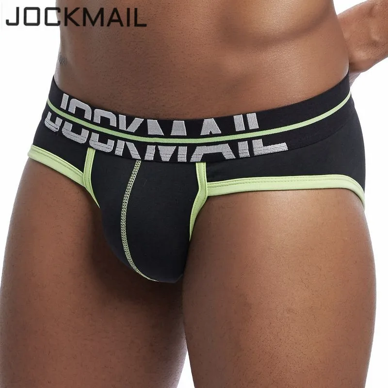 Трусы JOCKMAIL мужские с выпуклым пенисом хлопковые брифы дышащие трусы слипы для