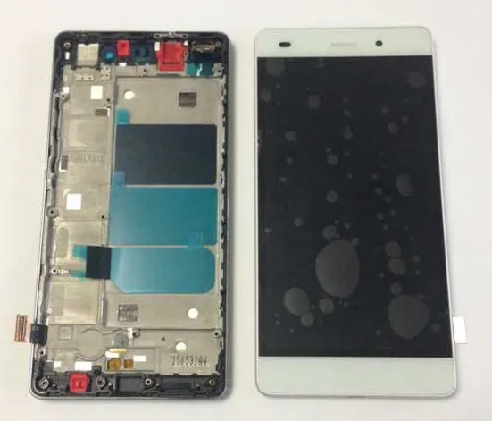 

LCD screen display+touch panel digitizer with frame For Huawei Ascend P8 lite white /black free shipping
