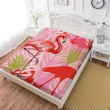 Animal Pink Red Flamingo Print Bed Sheets Twin Full King Queen Fitted Sheet Soft Mattress Cover Elastic Band Home Textile D25 Animal Pink Red Flamingo Print Bed Sheets Twin Full King Queen Fitted Sheet Soft Mattress Cover Elastic Band Home Textile D25