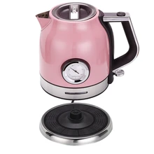 1.8L 304 Stainless Steel Electric Kettle With Water Temperature Meter 1500W Household 220V Quick Heating Electric Boili Eu Plu dmwd household electric kettle stainless steel water heating kettle insulation against hot teapot boiler pot 1500w 220v 2l eu us