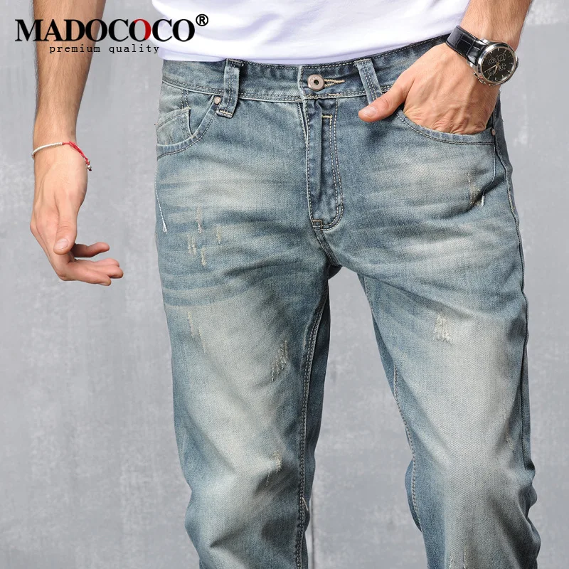 2019 Retro Robin Jeans Mens Top Quality Fashion Light Blue Designer Vintage Jeans Man Streetwear ...