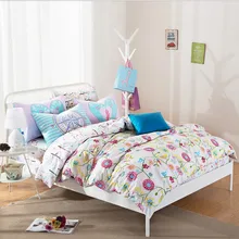 MEILUO Spring And Summer Rural Floral Flower Cartoon Cotton Covered Four-Piece Suit