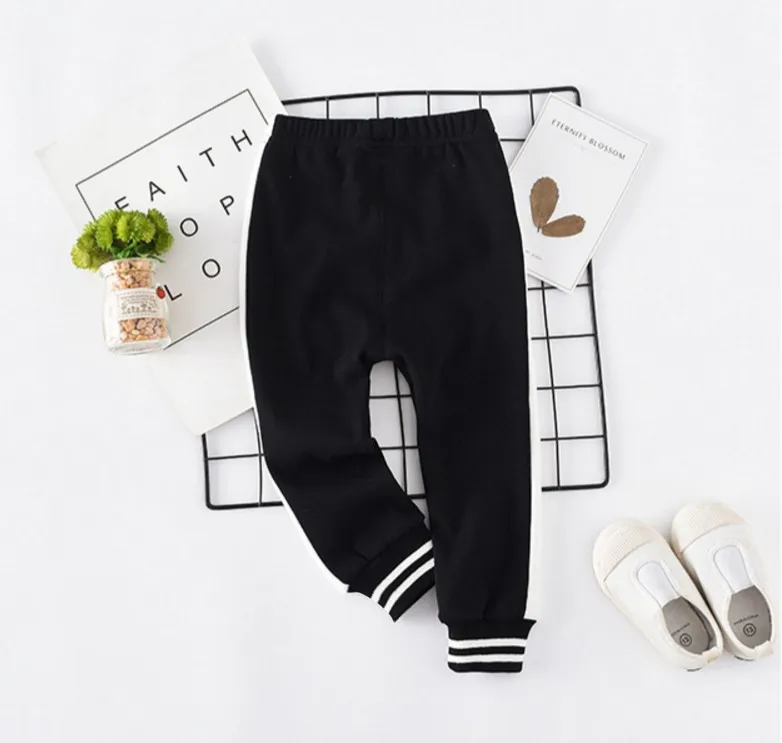 2018 New Children's Active Style Boys Girls Kids Sports Pants Striped Girls Clothes Casual Brief Cotton trousers For Children (7)