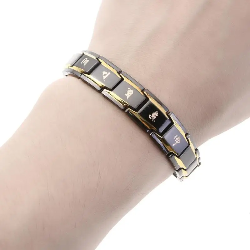 Titanium Men Healthy Bracelets Bangles Bio Energy Therapy