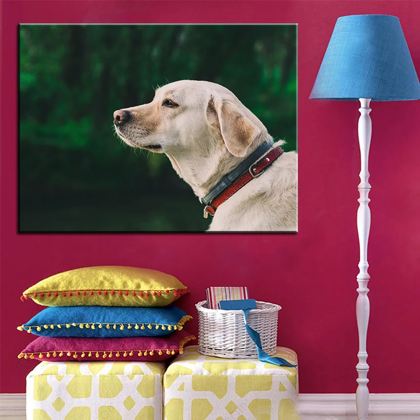 Large size Printing Oil Painting nature animal dog pet Wall painting