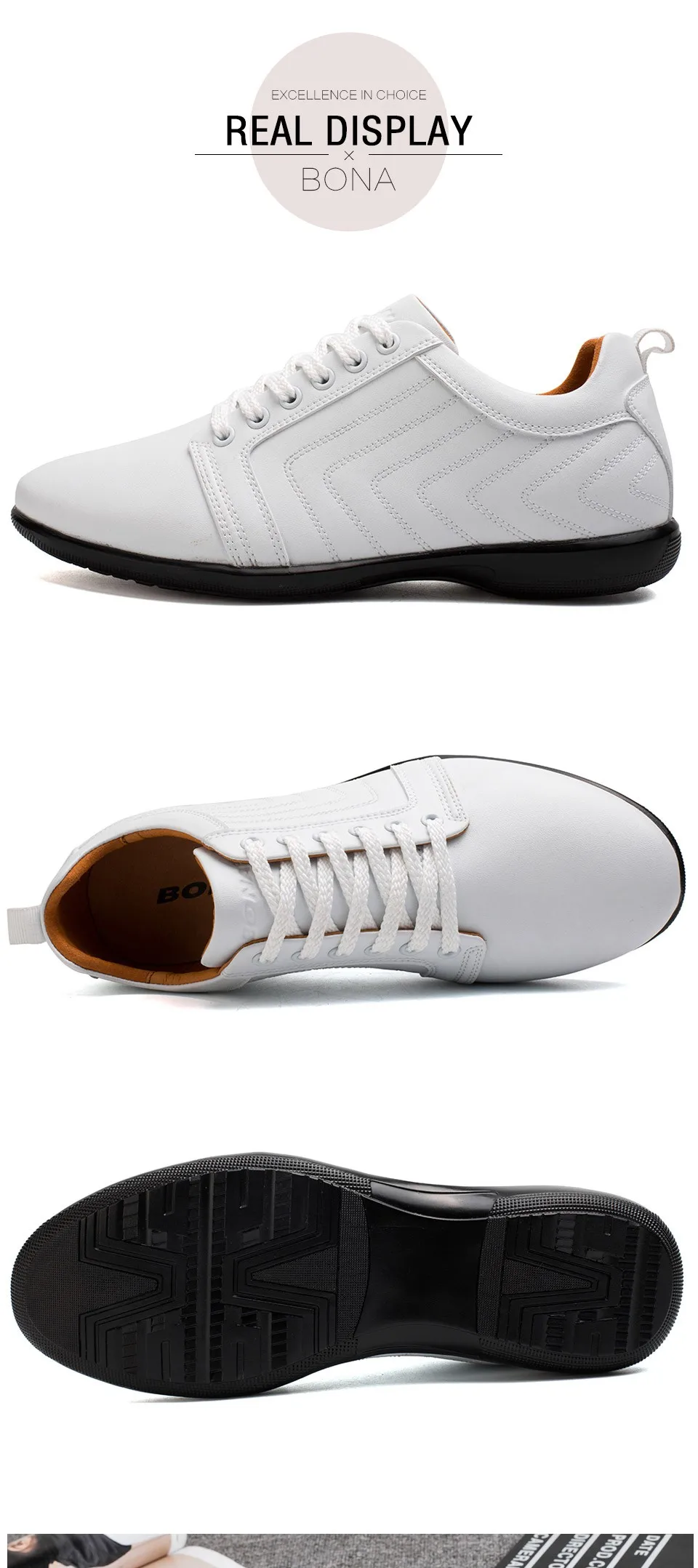 BONA New Classics Style Men Casual Shoes Lace Up Breathable Men Shoes Light Soft Male Flat Shoes Comfortable Fast Free Shipping