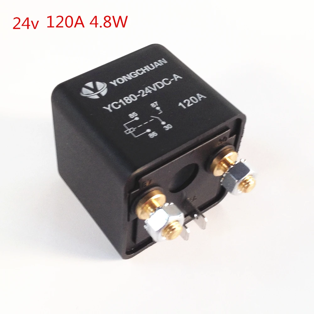 1PC 24V 120A 4.8W Car Truck Motor High Current Relay Intermittent Type
