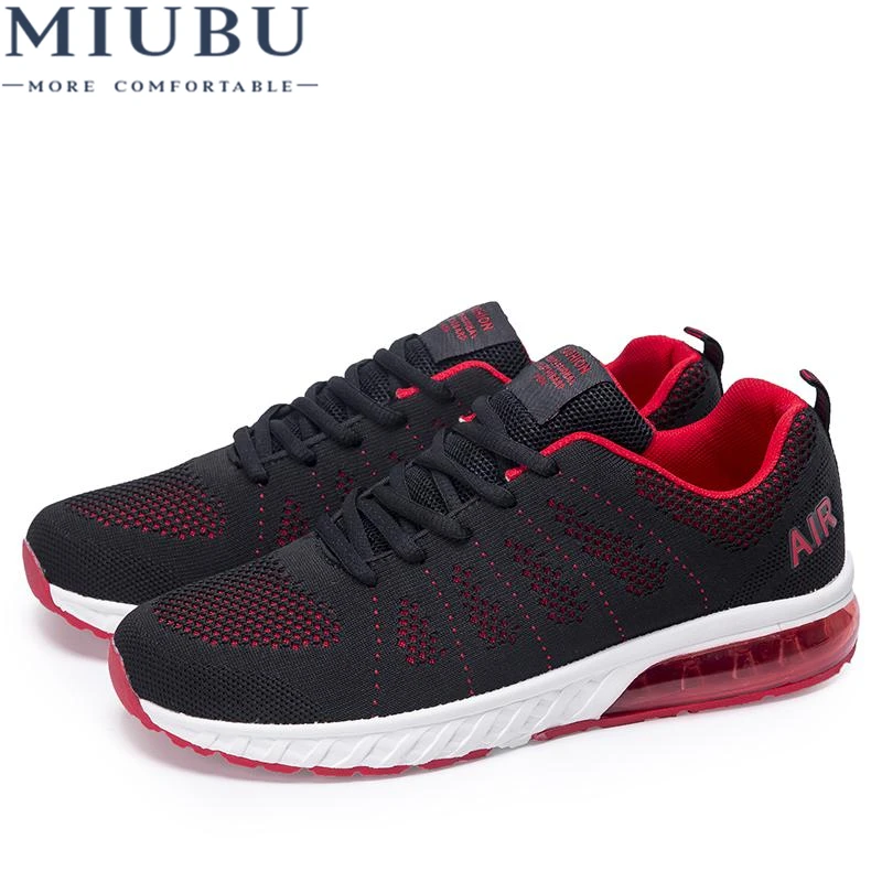 

MIUBU Men's Shoes Spring/Autumn Flying Woven Cushion Sneakers Men's Casual Footwear Fashion Rubber Shoes 39-44