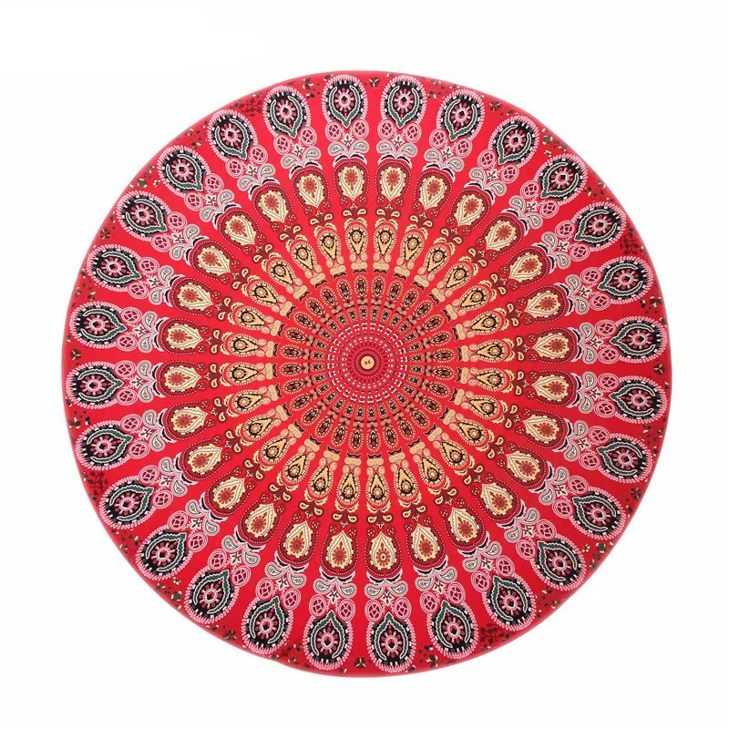 Round Towel Round Beach Towel Cotton Round Tassel Beach Towel Adult