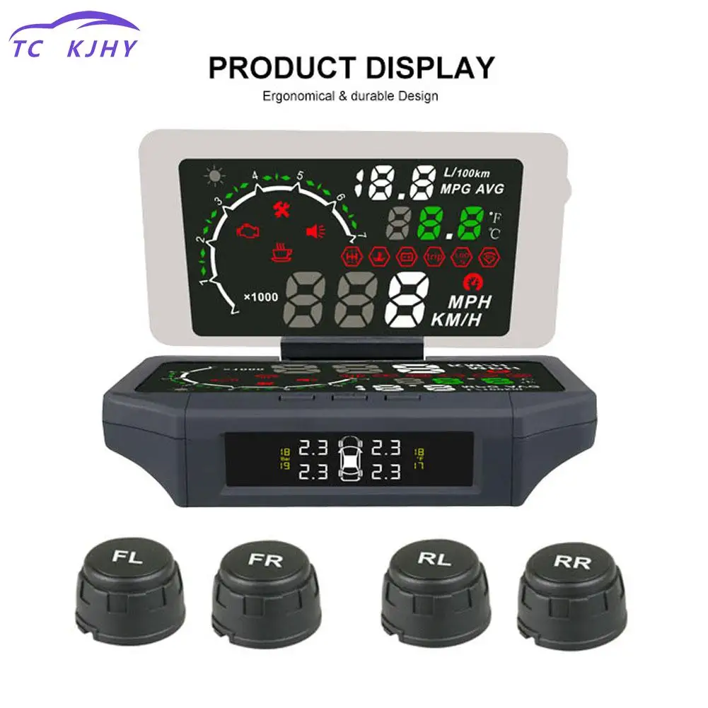 

Auto Car Head Up Display Smart Hud Holder 3-in-1 Car Hud Head Up Display Mount With Tpms Monitor Car Display Panel Hud Display