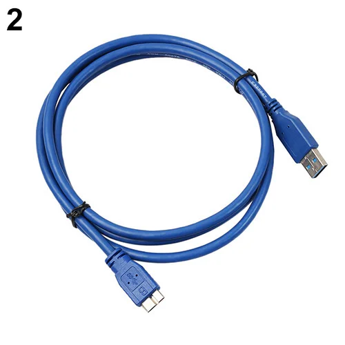 Синий Суперскоростной USB 3,0 тип A штекер Micro B Мужской кабель 0,5 м 1 м 1,8 м
