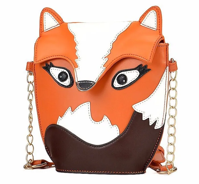 New Fashion Women Leather Handbag Cartoon Bag Fox Shoulder Bags Messenger Orange In From Luggage On Aliexpress