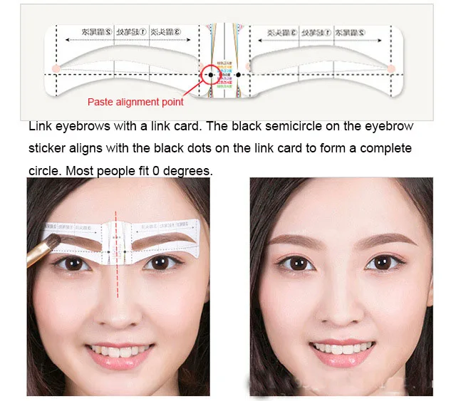 10 шт./компл. трафареты для бровей смешанные карандаш для бровей формы косметика, макияж бровей рисунок отражатель AC068