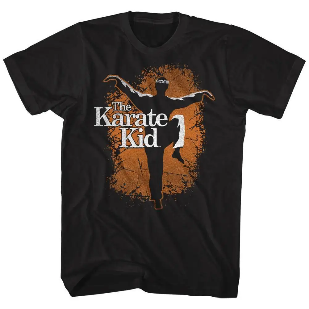 

KARATE KID Men's Short Sleeve T-Shirt BLACK ORANGE CRANE Cool Casual pride t shirt men Unisex New Fashion tshirt free shipping