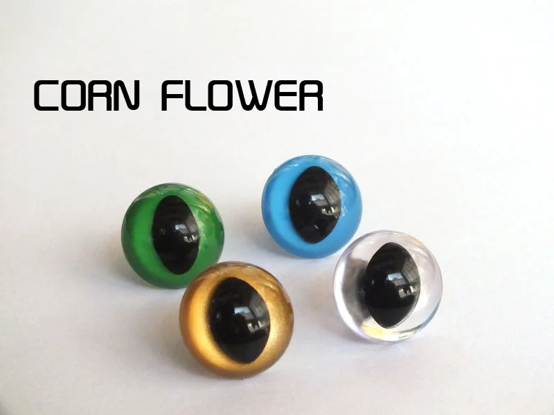 

40pcs 18 mm plastic safety toy cat eyes with washers 4 colors