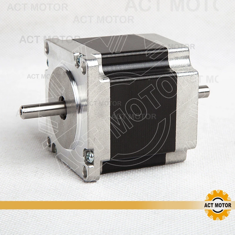 

ACT Motor 1PC Nema23 Stepper Motor 23HS6620B Dual Shaft 185oz-in 56mm 2A 6-lead 2Ph CE ROHS ISO CNC Router Metal Engraving