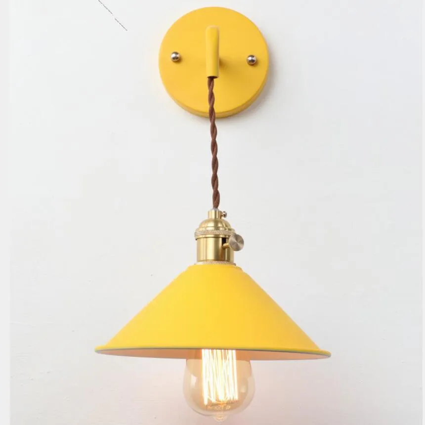 Simple 5 color wall lamp decoration art living room dining room wall lamps E27 bulb led wall
