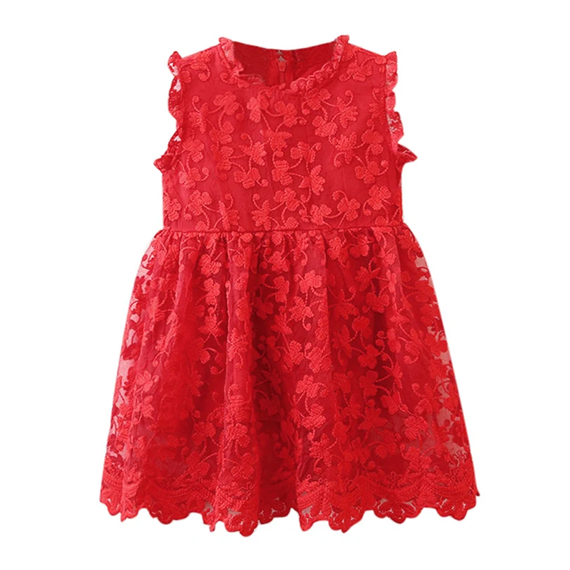 

kids dresses for girls vestido Fashion Toddler Kids Baby Girls Clothes Lace Embroidery Tulle Party Princess Dresses girl clothes