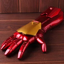 Marvel Железный человек 3 Косплей 1/1 перчатка на руку с светодиодный светильник инфракрасный Launchable Косплей игрушка фигурка железного человека экшн