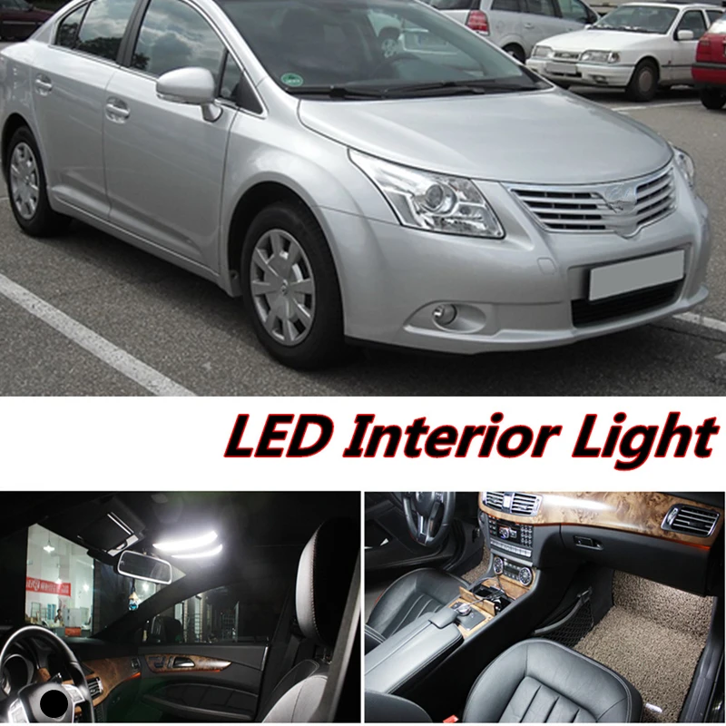 Comprar Tcart 9 unids X envío gratis Error LED Kit de luz Interior paquete para toyota avensis accesorios 2009 2015