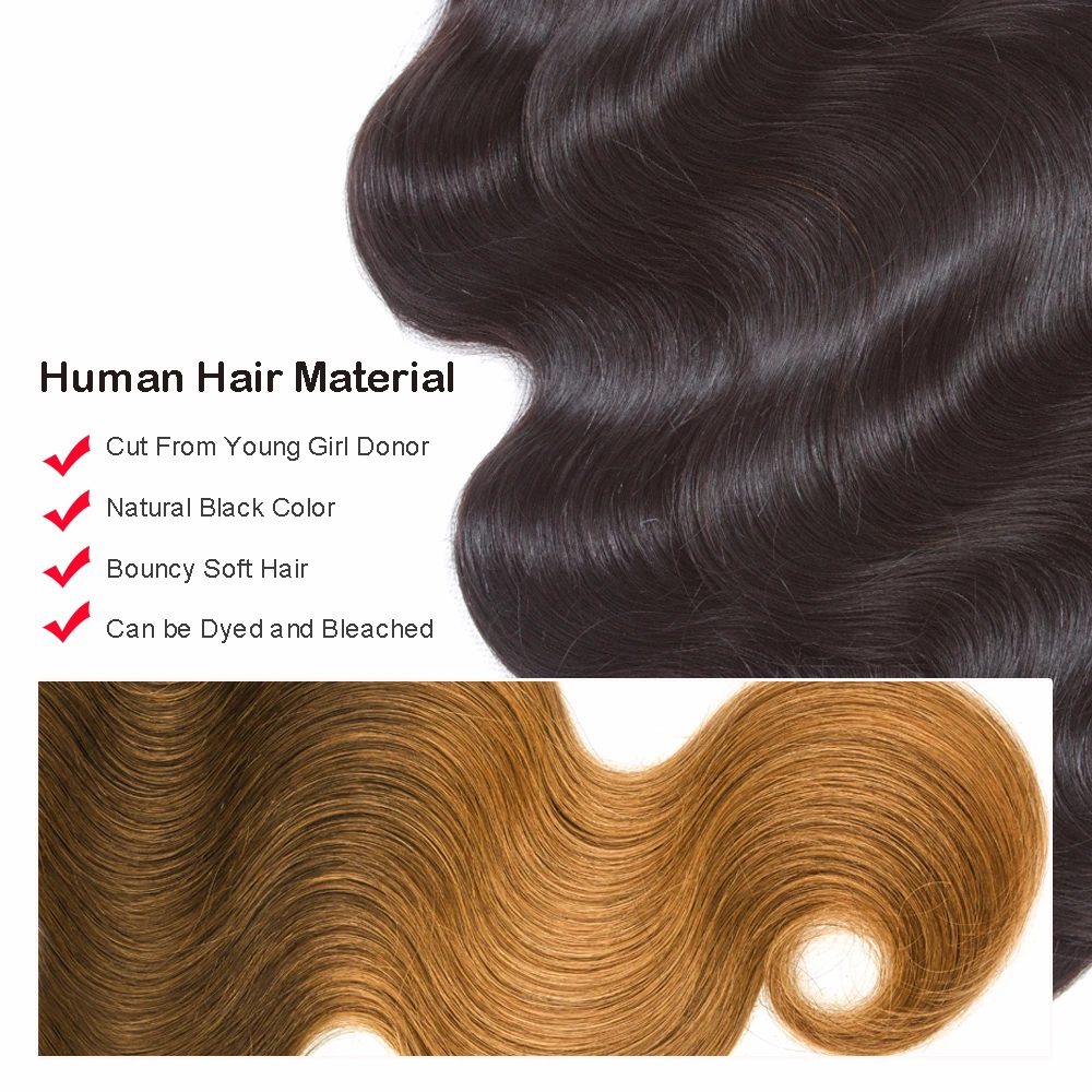 Beaudiva Brazilian Body Wave 2/3 Bundles With Frontal Human Hair Weave Bundles Lace Frontal With Bundles Human Hair Extension