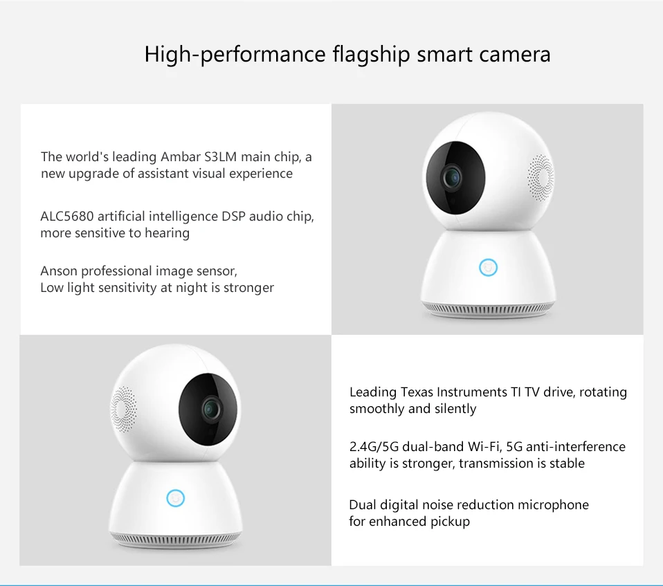 Оригинальная смарт-камера Xiaomi Mijia xiaobay, улучшенная версия, управление AI, 1080 p, умная веб-камера, IP камера, обзор 360, Радионяня(обновленная