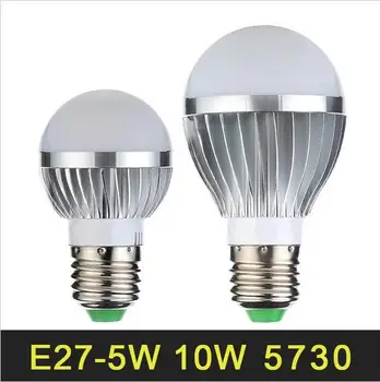 

HOT LED Lamp E27 5W 10W LED Bulb 110V 220V LED Light SMD5730 Lampada LED Lights Lighting High Quality Aluminum Warm/Cold White