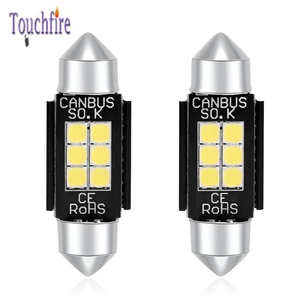 Светодиодная лампа C5W Festoon Canbus 3030SMD для автомобиля чтения номерного знака боковой