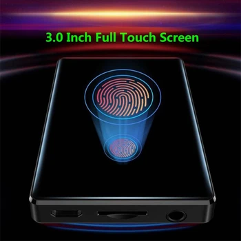 

MP3 Player RUIZU-D20 HD Full Touch Screen 3.0 inch with Speaker Support FM Radio Record Video Player E-book TF Card Music Player