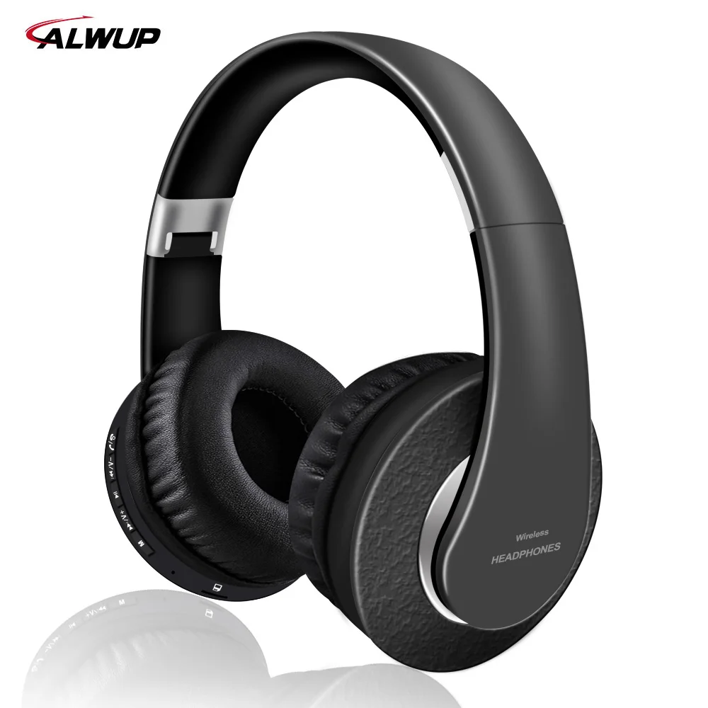 Alwup Wireless Headphone Support Mp3 Player with Microphone Stereo Bluetooth Wireless Headset for Smartphone with 250mAh Battery Alwup Wireless Headphone Support Mp3 Player with Microphone Stereo Bluetooth Wireless Headset for Smartphone with 250mAh Battery