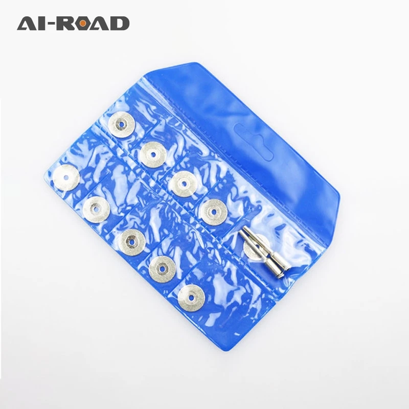 

10Pcs/set 16MM Diamond Cutting Discs Mini Grinding Wheel Saw Blade For Rotary Tools Dremel +2pcs Mandrels Drill Bits
