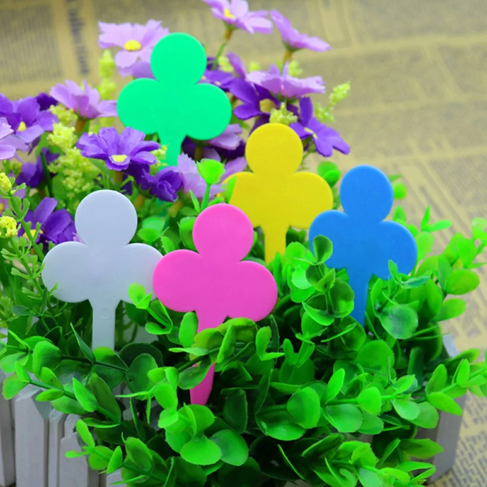 Пластиковые садовые этикетки в форме сливы, декоративные знаки для сельского хозяйства, этикетки для рассада растений в горшках, 5 цветов, 10 шт