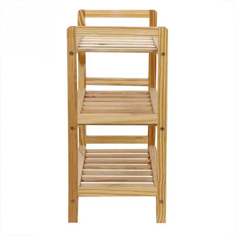 2 3 4 Tier Wooden Shoe Rack Standing Shelf Entryway Hallway