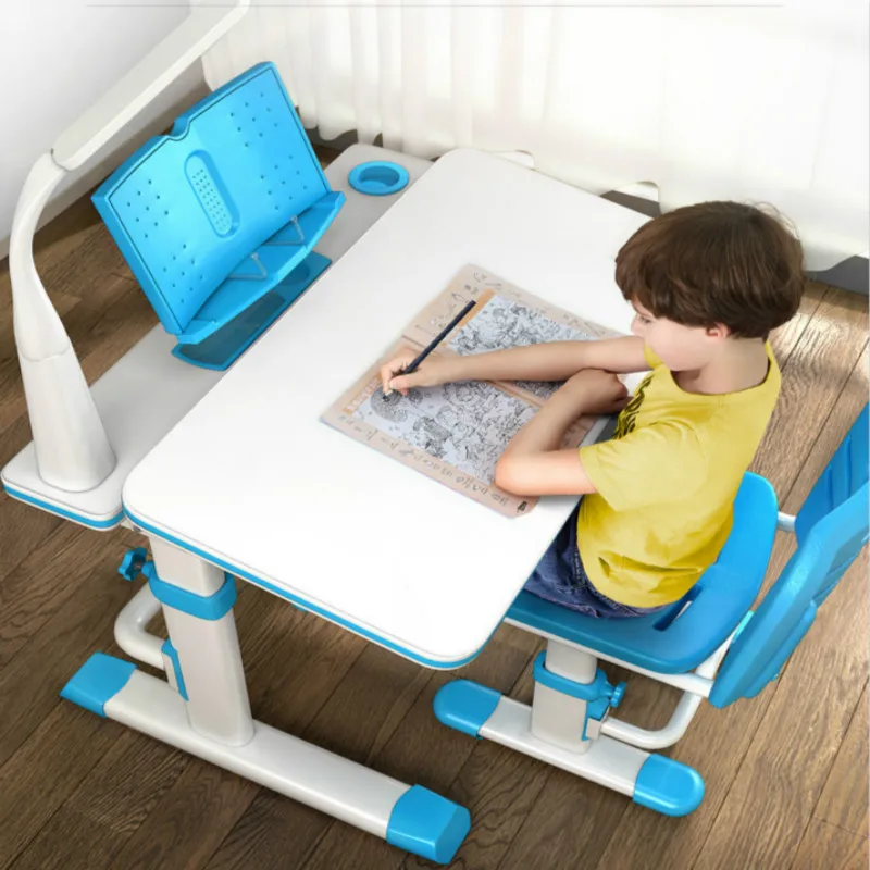 Muebles De Madera Pupils Writing Desk and Chair Combination Set Baby Workbench Kids Furniture Mesa Infantil Children Furniture