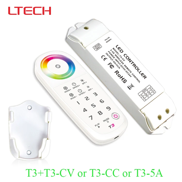 

T3 2.4G led rgb controller +T3-CV or T3-CC or T3-5A receiving led controller for rgb led strip/led panel light