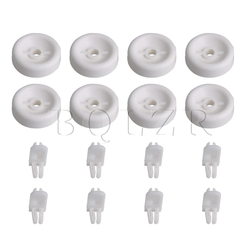

BQLZR 8 PCS Dishwasher Rack Roller Axle WD35X21038 Fit WD12X10267 AP5986365