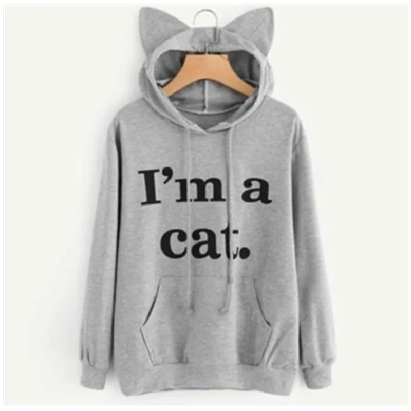 إلكتروني الطباعة الرباط البلوز مع القط الأذن طويلة الأكمام الجبهة جيب الخريف المرأة المتناثرة هوديس Moletom Ey * إلكتروني الطباعة الرباط البلوز مع القط الأذن طويلة الأكمام الجبهة جيب الخريف المرأة المتناثرة هوديس Moletom Ey *