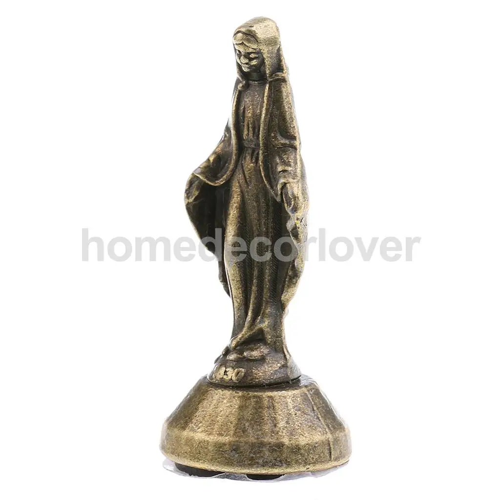 Madonna christ Statue Figurine for car home chapel Decor Bronze