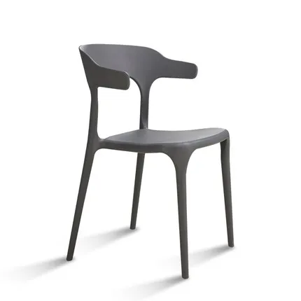 Модный современный простой пластиковый обеденный стул для взрослых в скандинавском стиле для отдыха, креативное семейное кресло с рогом быка - Цвет: G3