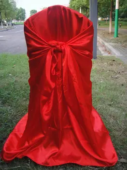 

Red satin chair bag/self-tie satin chair cover for wedding,party,hotel...