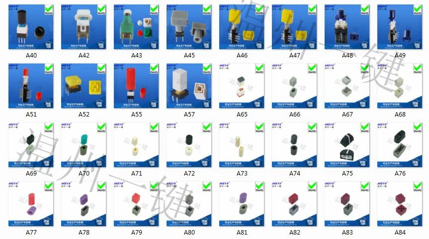 20pcs A89 мягко прикоснитесь к переключателю крышки переключателя переключающий колпачок с круглой головкой переключателя крышки с перекрестной головкой