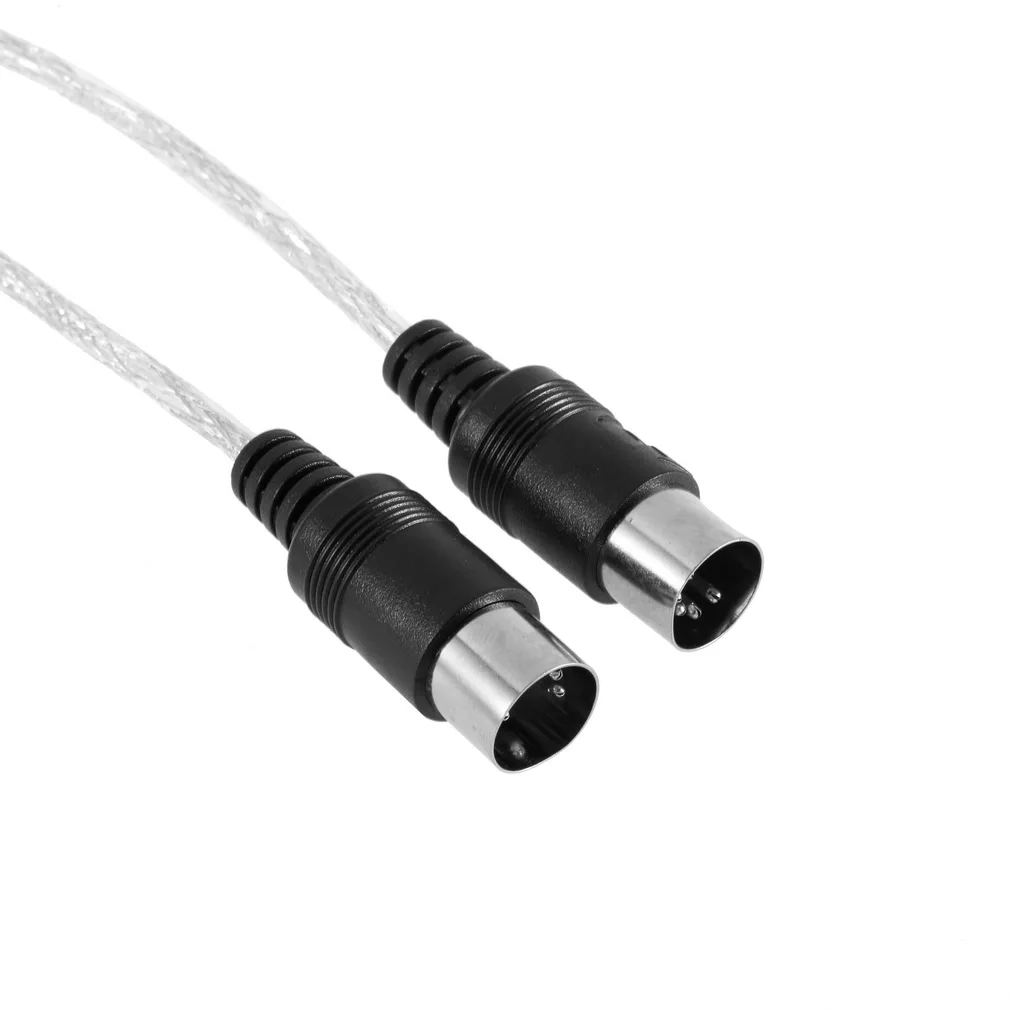 New USB IN-OUT MIDI Interface Cable Converter PC to Music Keyboard Cord