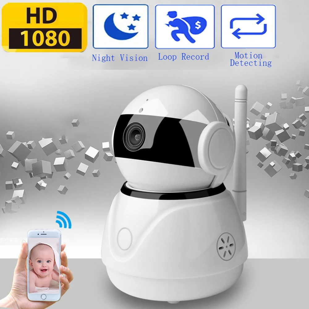 

Oloey Wireless Network Camera CCTV Camera Home Security IP Camera Wi-Fi 1080P 720P Surveillance P2P Night Vision Baby Monitor