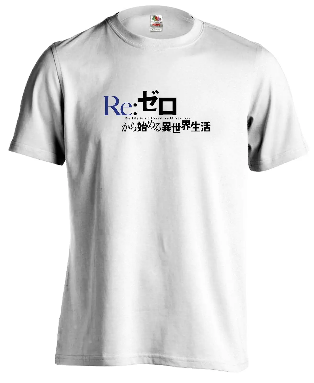 Футболка с аниме мангой Re Zero ReZero Rem Ram новые футболки Забавные топы унисекс