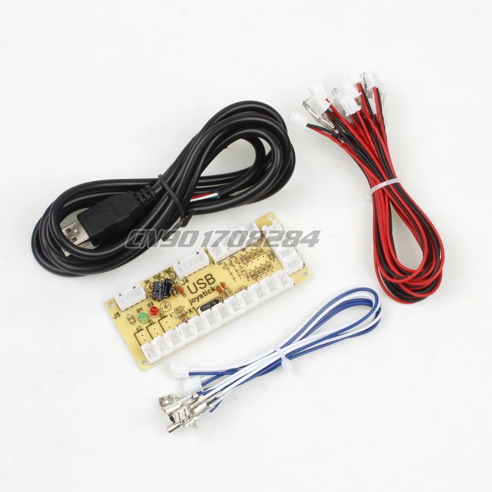 Retardo cero Arcade USB codificador PC a Joystick panel de