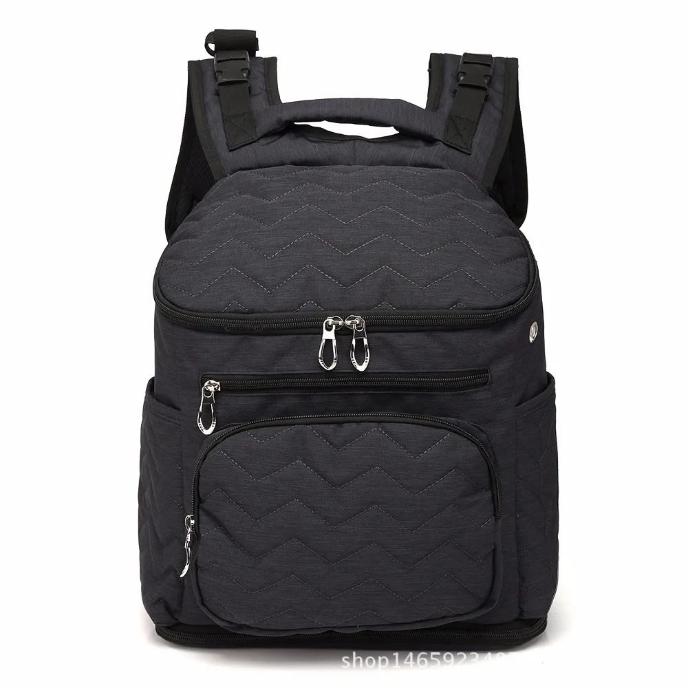 Рюкзак для детских подгузников для мам, женская сумка для путешествий, Большая вместительная сумка для мам, Детская сумка с изоляцией для кормления на открытом воздухе - Цвет: black