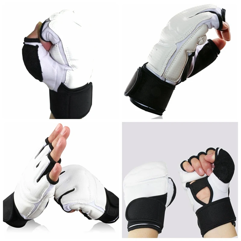 Высокое Качество Тхэквондо Перчатки защитные устройства для рук frighting накладки для каратэ Боксерские черный белый тхэквондо защитные щитки для рук/фут