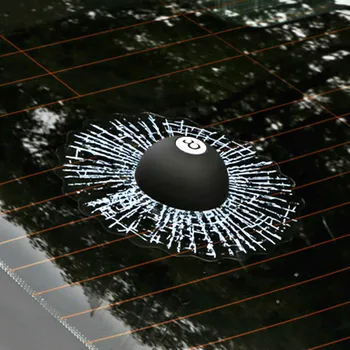 

Etie Car-styling Funny 3D Car Sticker and Decal Black 8 BALL Hit The Window Decoration for Ford Focus 2 3 Mazda Volkswagen Opel