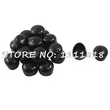 50 шт. винил Провода конец изоляцией Caps черный резиновый Пластик